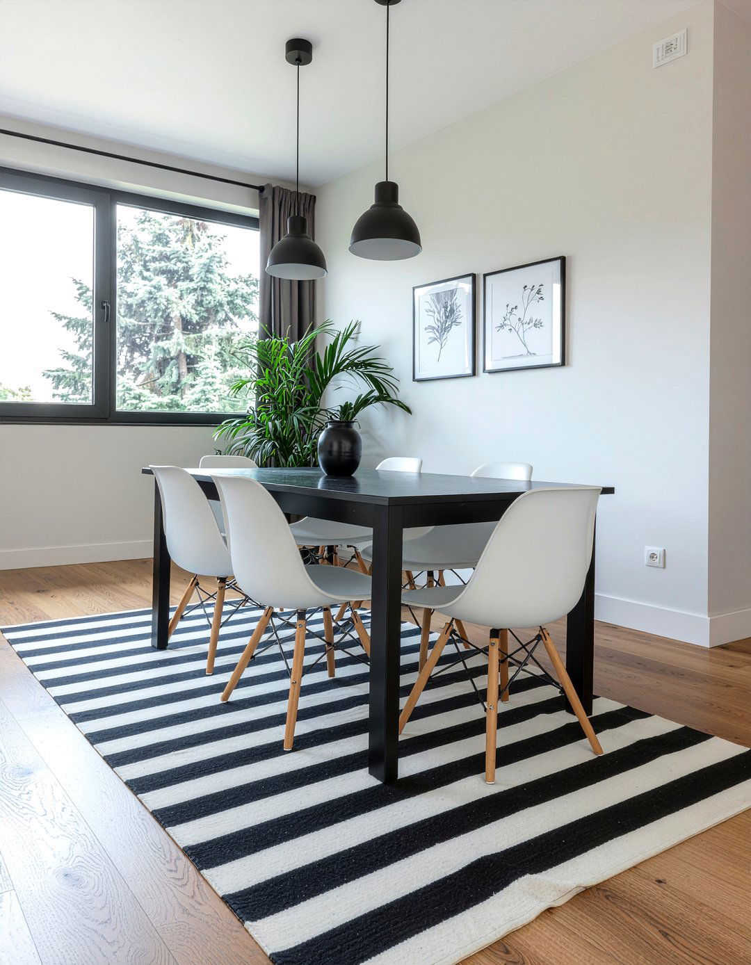 Black And White Color Scheme - 30 dining room makeover ideas