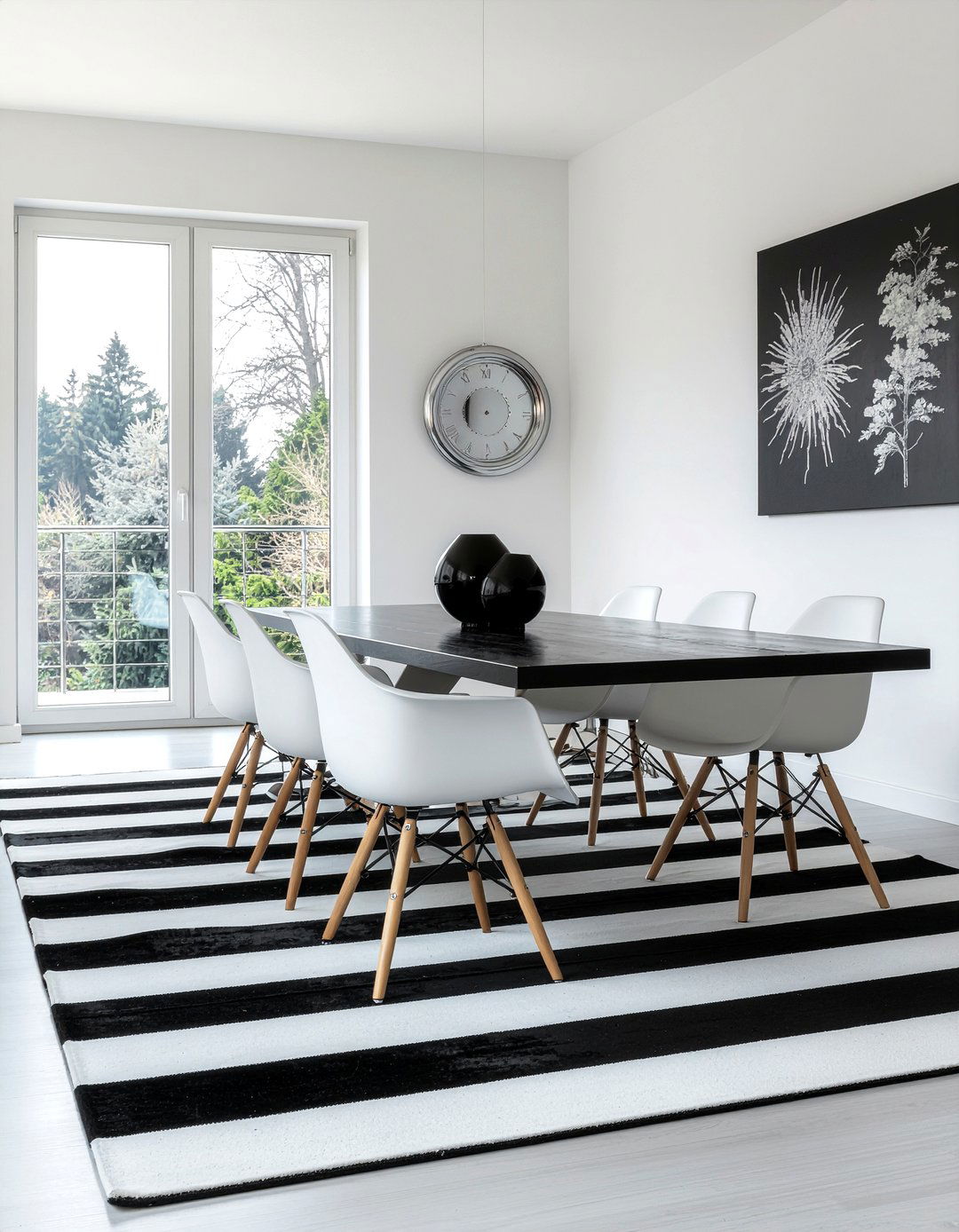 Black And White Dining - 30 showstopper dining room ideas