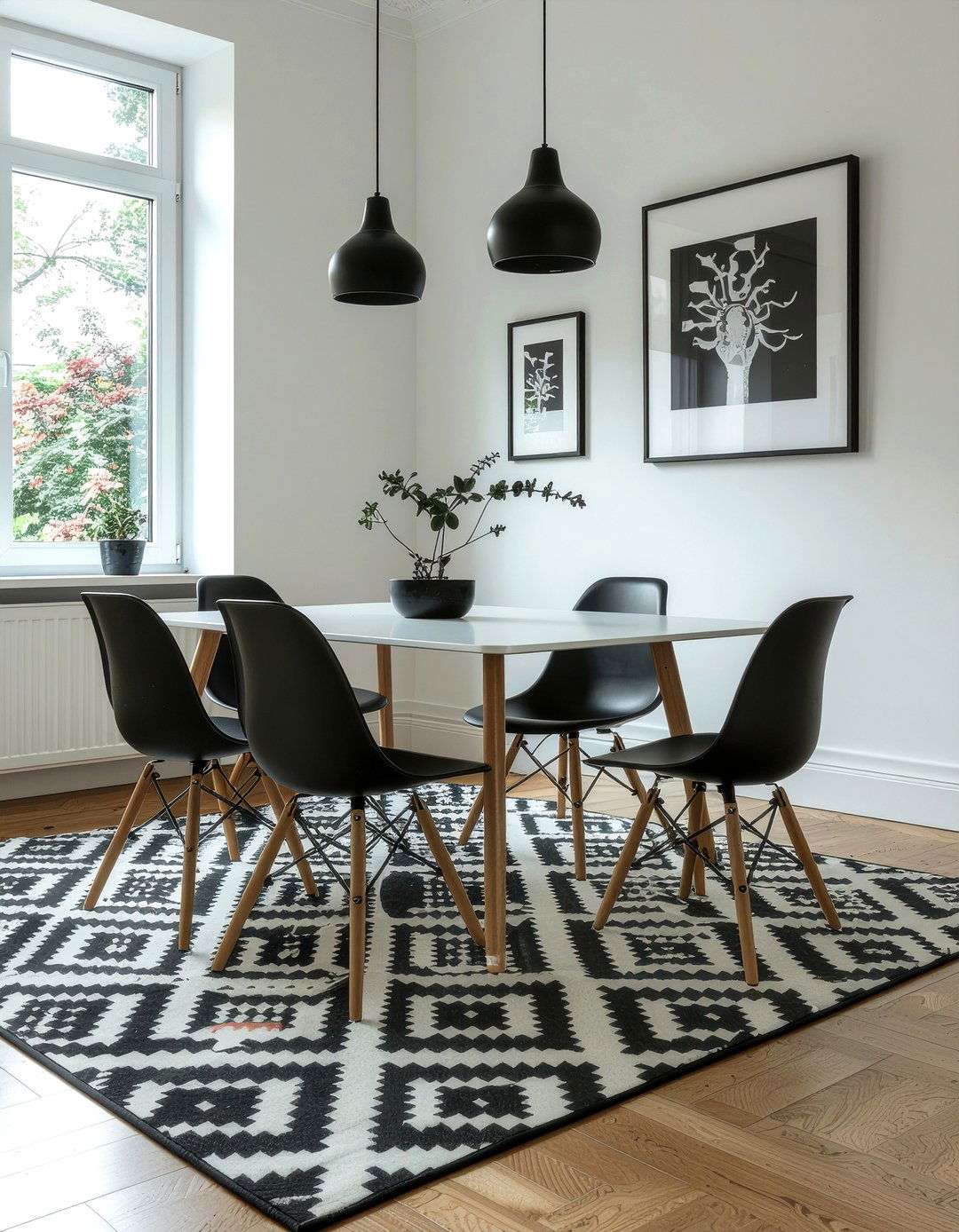 Black And White Dining Room - 30 custom dining room ideas