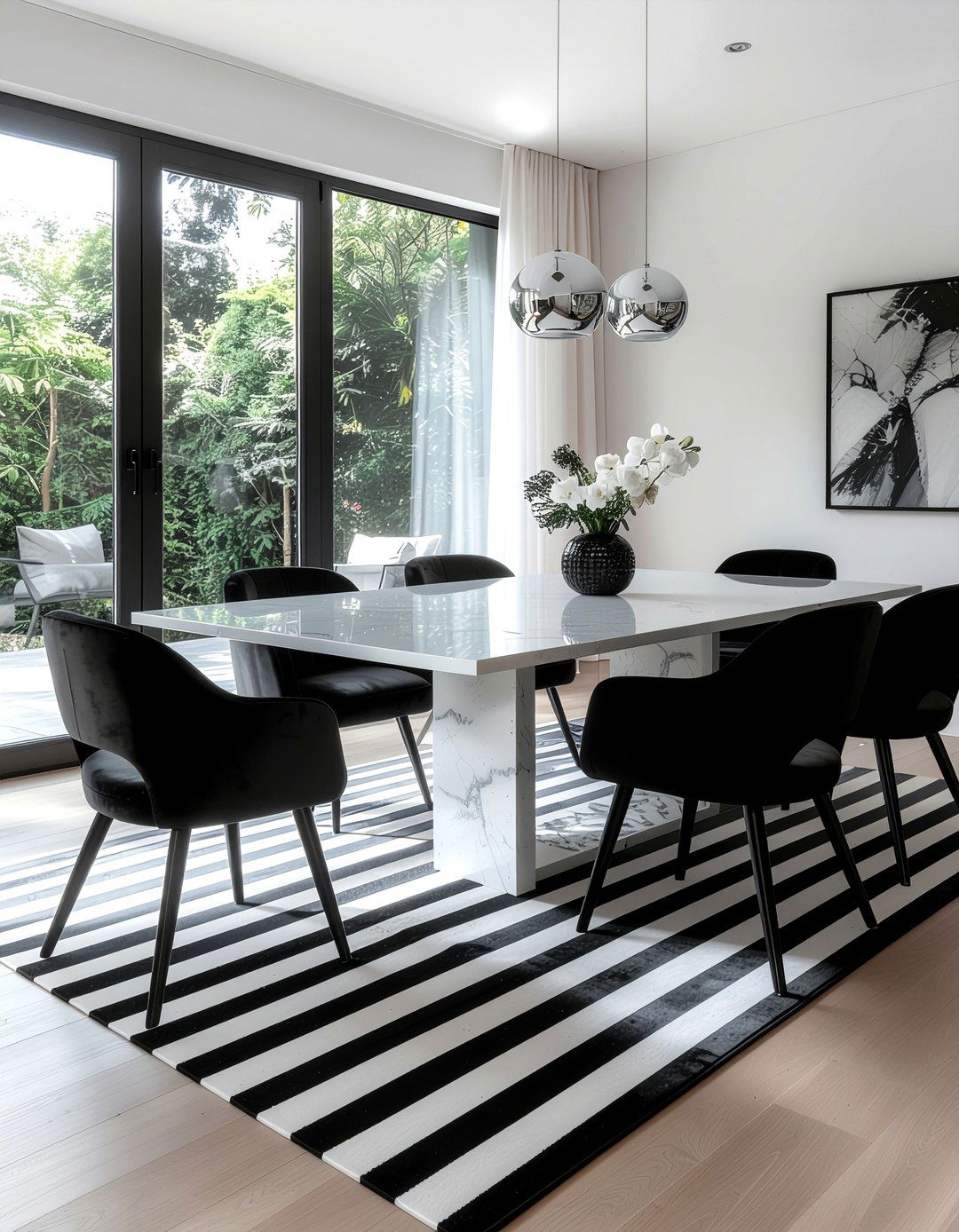 Black And White Dining Room - 30 editor's choice dining room ideas