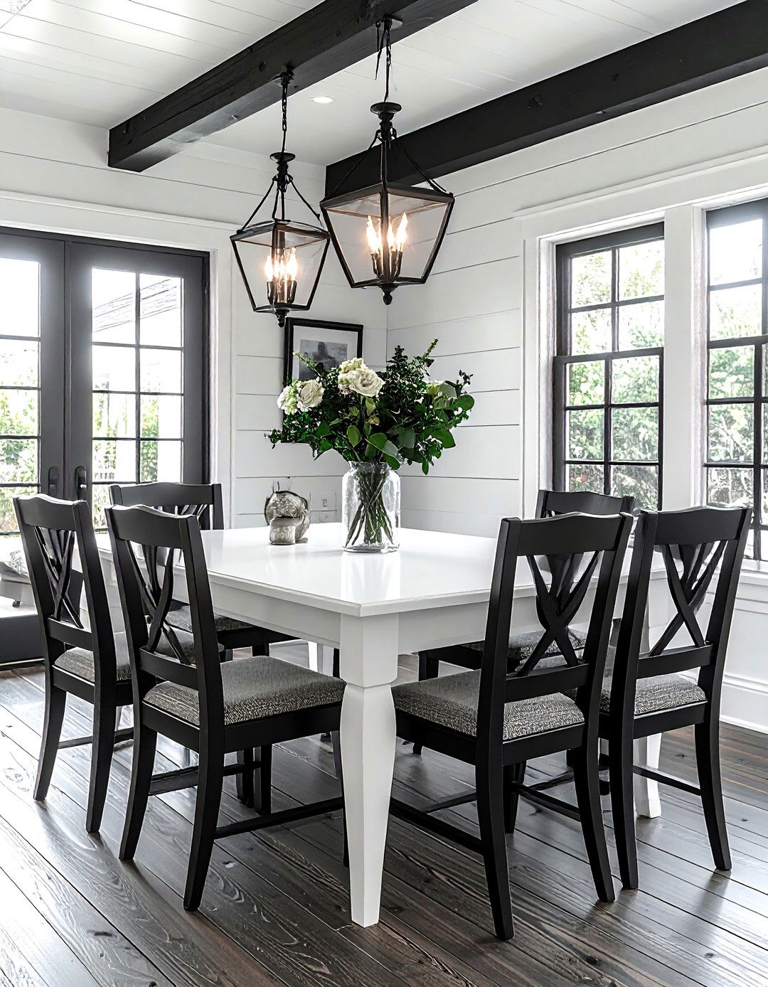 Black And White Dining Room - 30 Hamptons dining room ideas