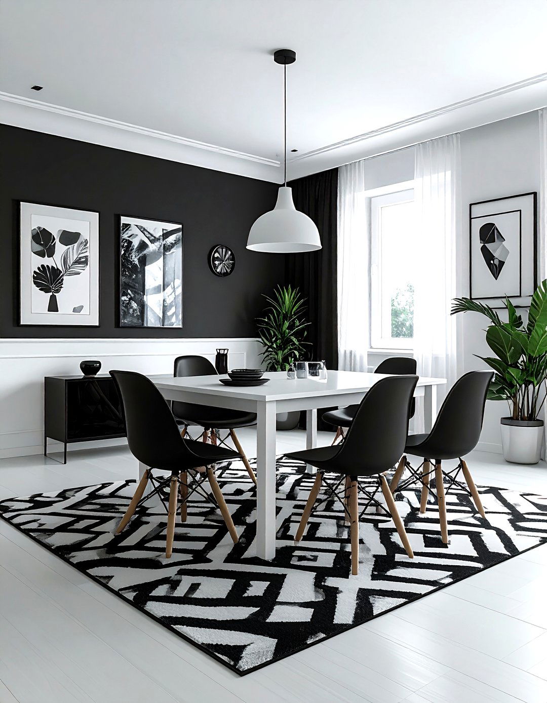 Black And White Dining Room - 30 real life dining room ideas