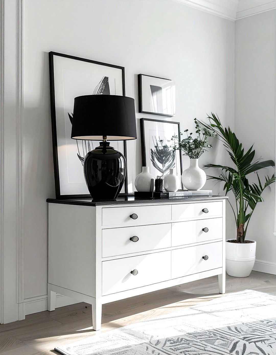 Black And White Dresser Decor - 30 dresser decor ideas