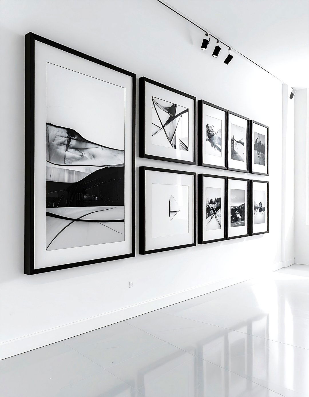 Black And White Gallery Wall - 30 black and white decor ideas