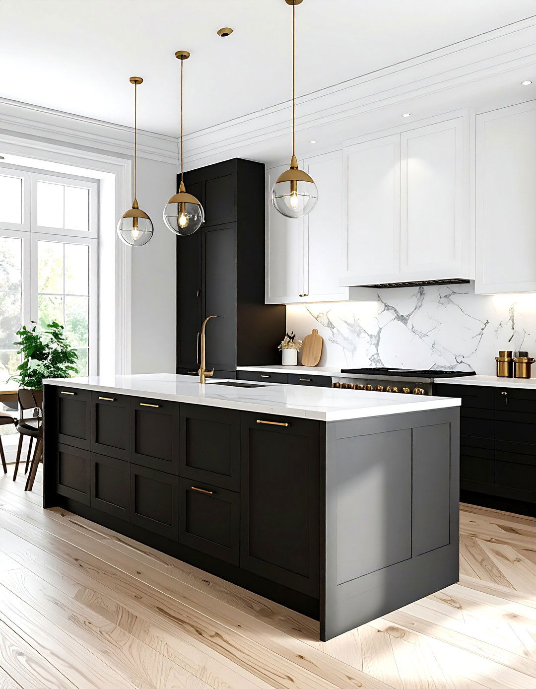 Black And White Kitchen - 30 California kitchen ideas