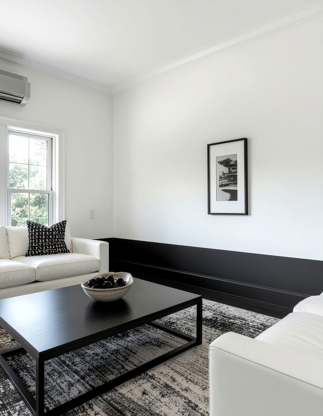 Black And White Living Room Wall - 30 living room two tone walls