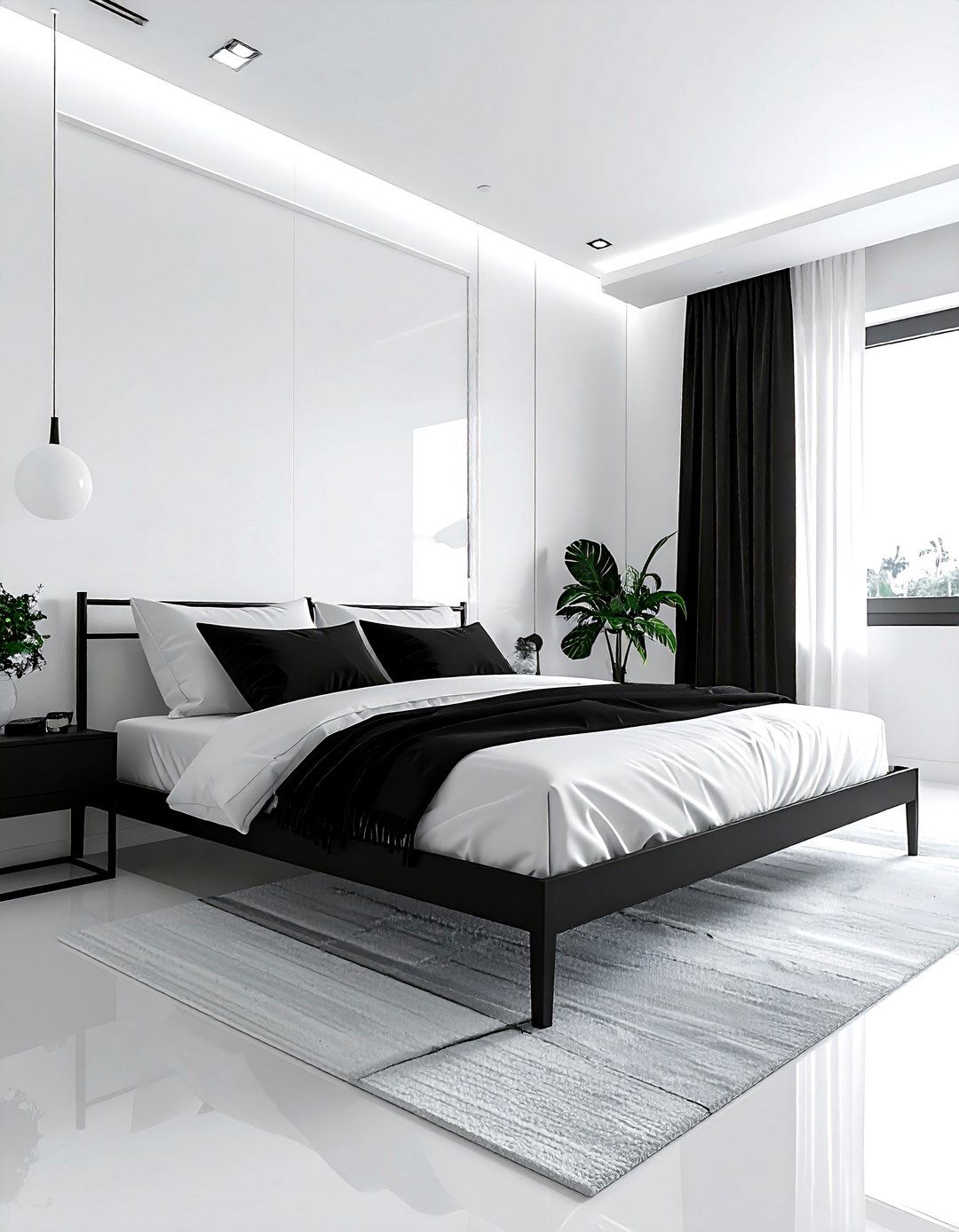 Black And White Minimalist Bedroom - 30 minimalist bedroom ideas
