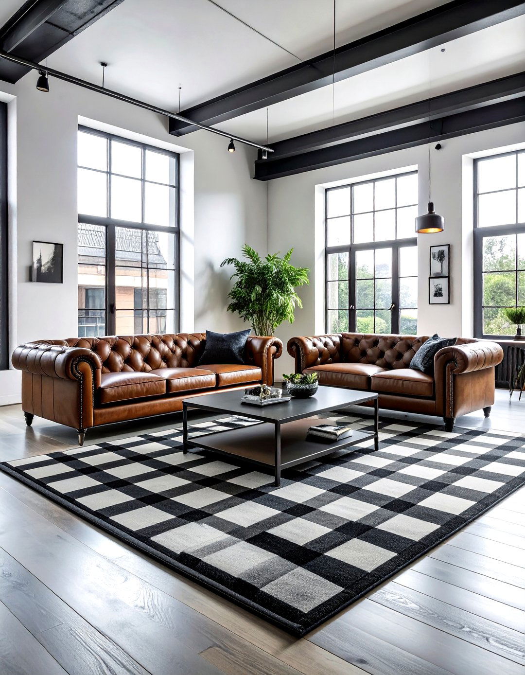 Black And White Rug - 30 indoor outdoor rug ideas