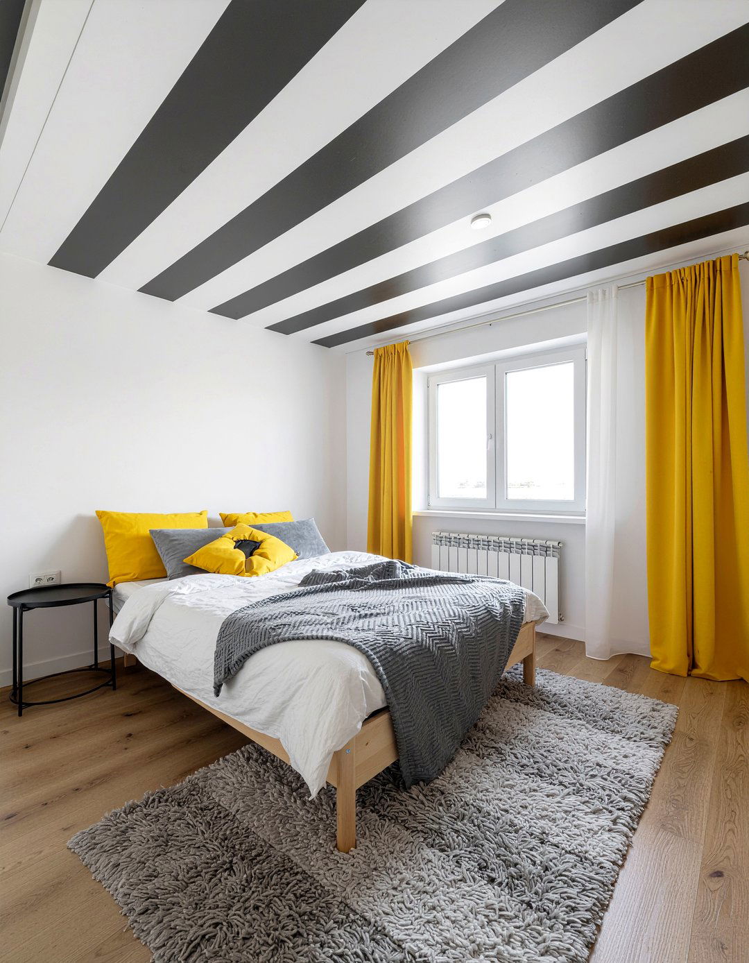 Black And White Striped Ceiling Wallpaper - 30 bedroom ceiling wallpapers