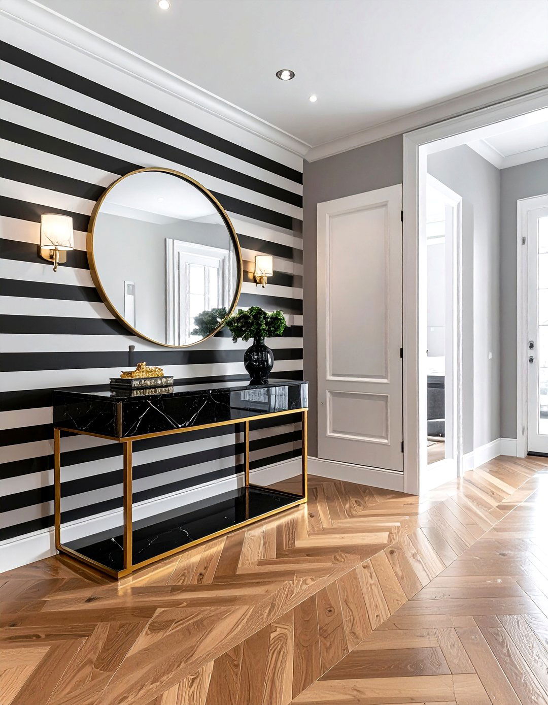 Black And White Striped Wallpaper - 30 striped wallpaper ideas