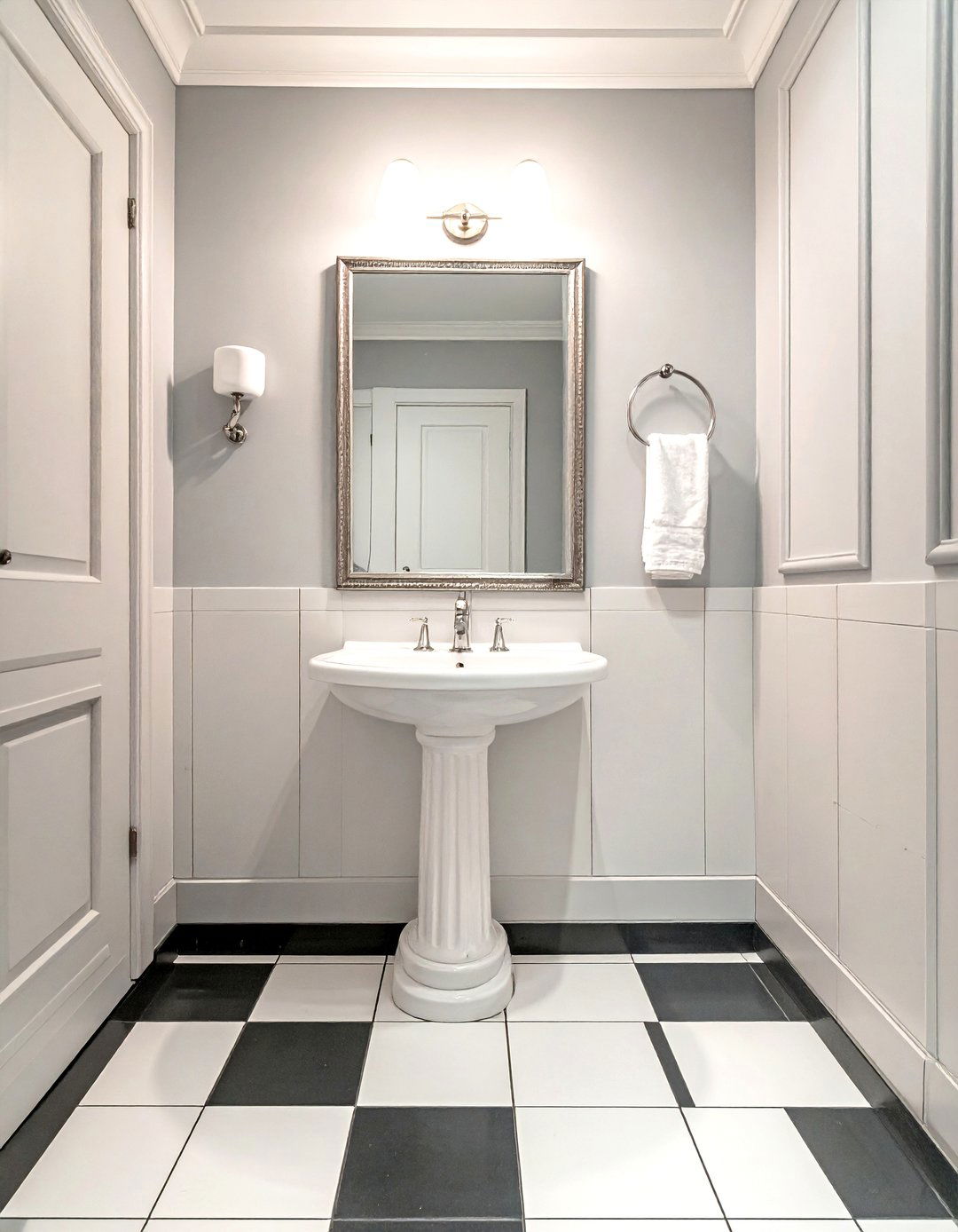 Black And White Tile Vinyl - 30 bathroom vinyl flooring ideas