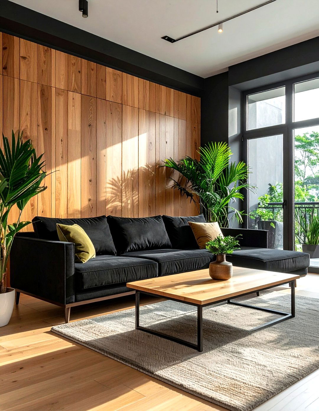 Black And Wood Furniture Living Room - 30 black living room furniture ideas