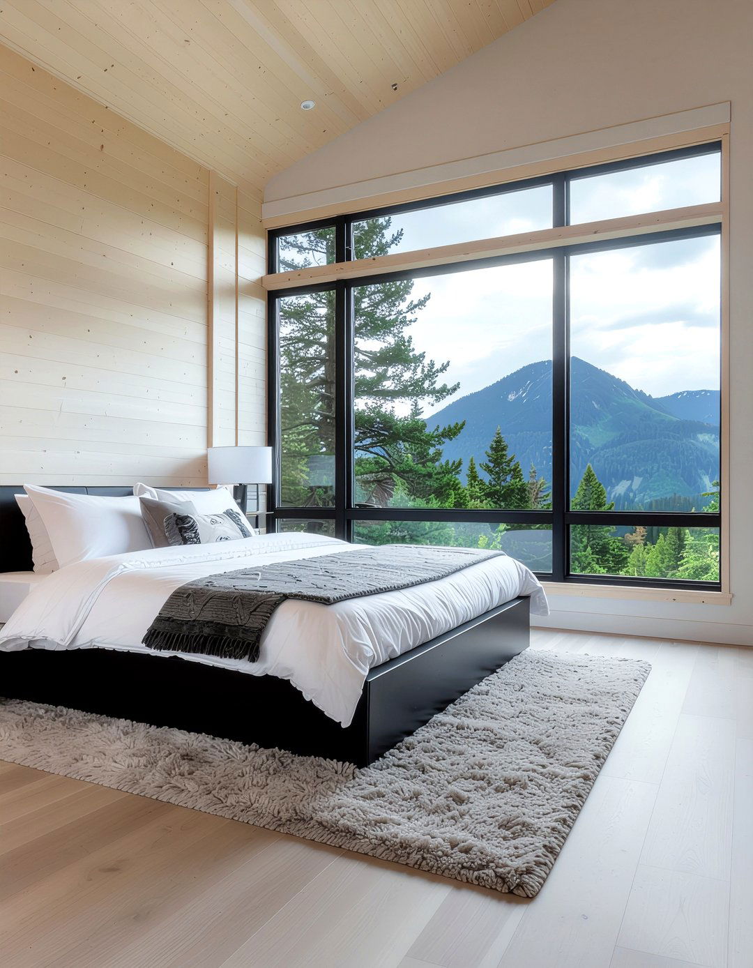 Black And Wood Mountain Bedroom - 30 mountain house bedroom ideas