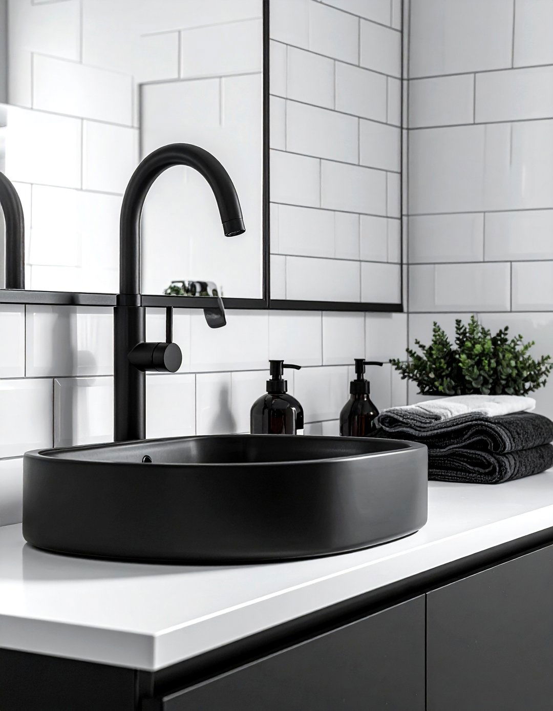 Black Bathroom Hardware - 30 unique bathroom ideas