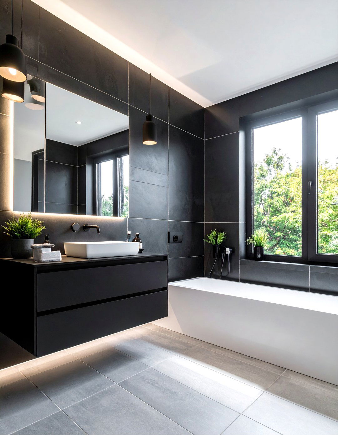 Black Bathroom Tile White Grout - 30 white grout bathroom ideas