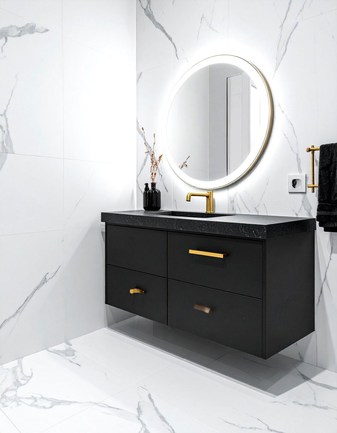 Black Bathroom Vanity - 30 bathroom vanity ideas
