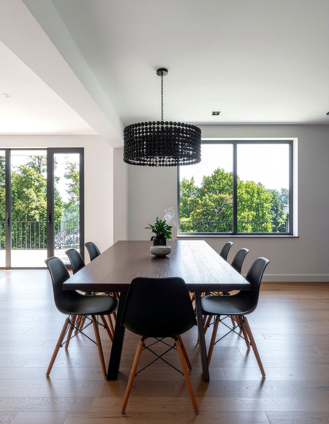 Black Beaded Chandelier - 30 beaded chandelier dining room ideas