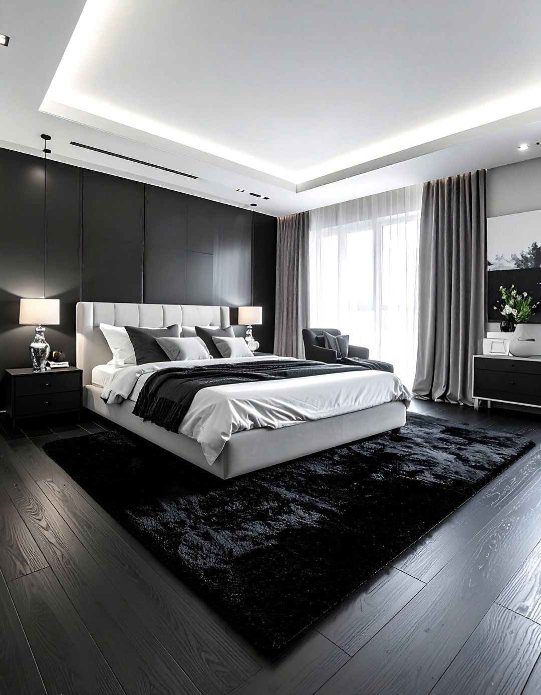 Black Bedroom Floor - 30 modern black bedroom ideas