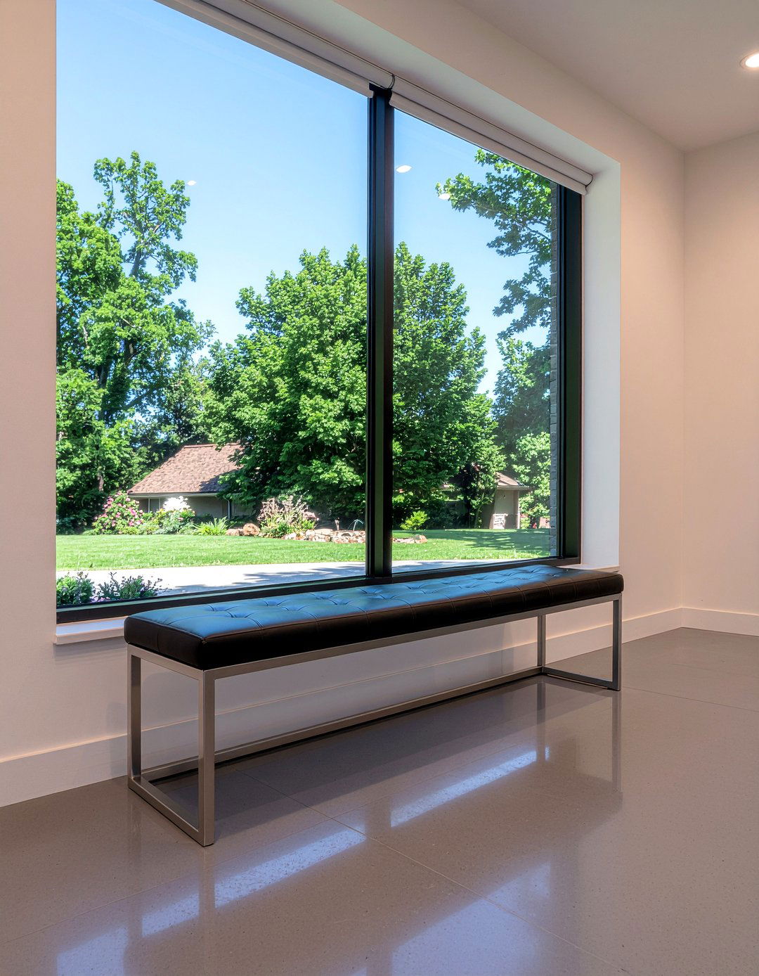 Black Bench Seating - 30 living room black furniture ideas