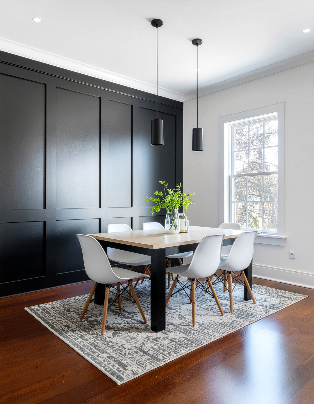 Black Board And Batten Accent Wall - 30 dining room board and batten ideas
