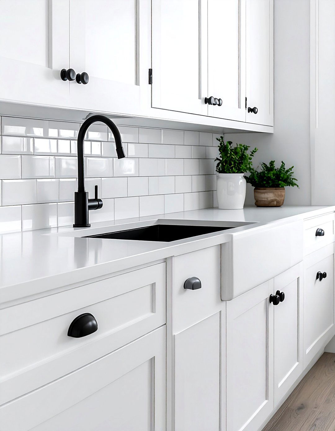 Black Cabinet Hardware - 30 black accent kitchen ideas