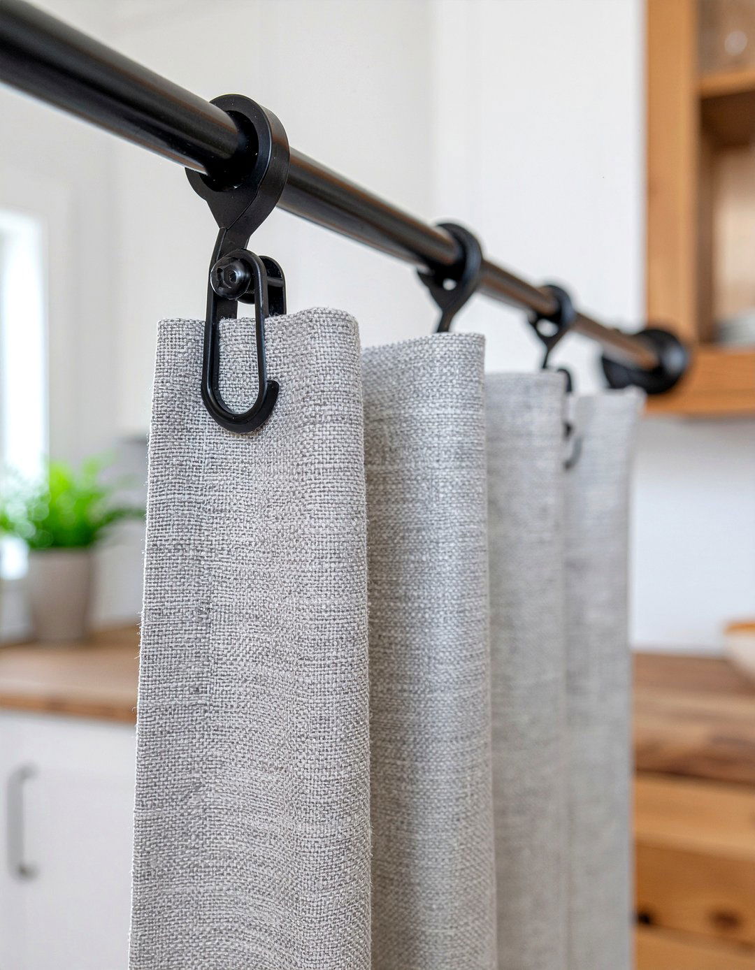 Black Cafe Curtain Hardware - 30 kitchen cafe curtain ideas