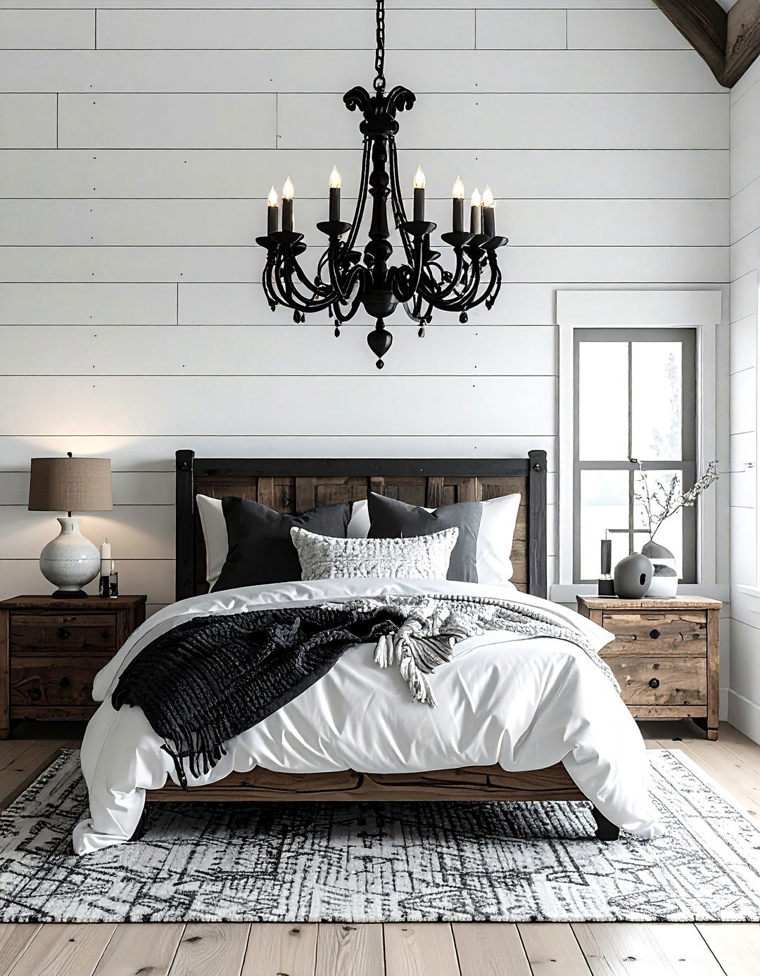 Black Candle Chandelier - 30 bedroom chandelier ideas