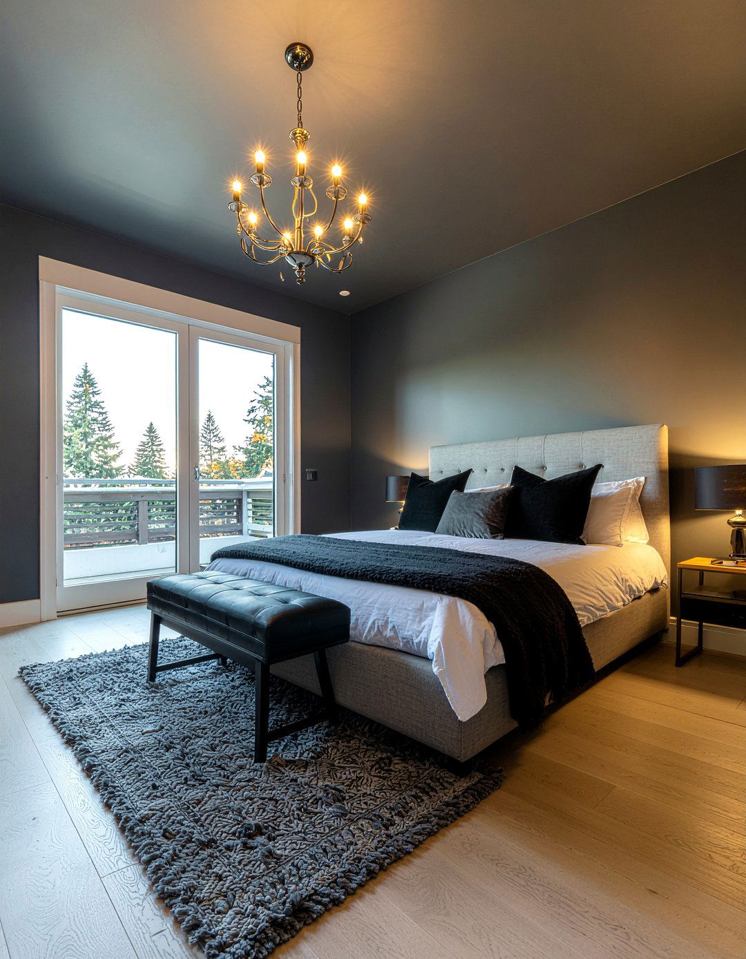 Black Ceiling Paint - 30 dark bedroom ideas