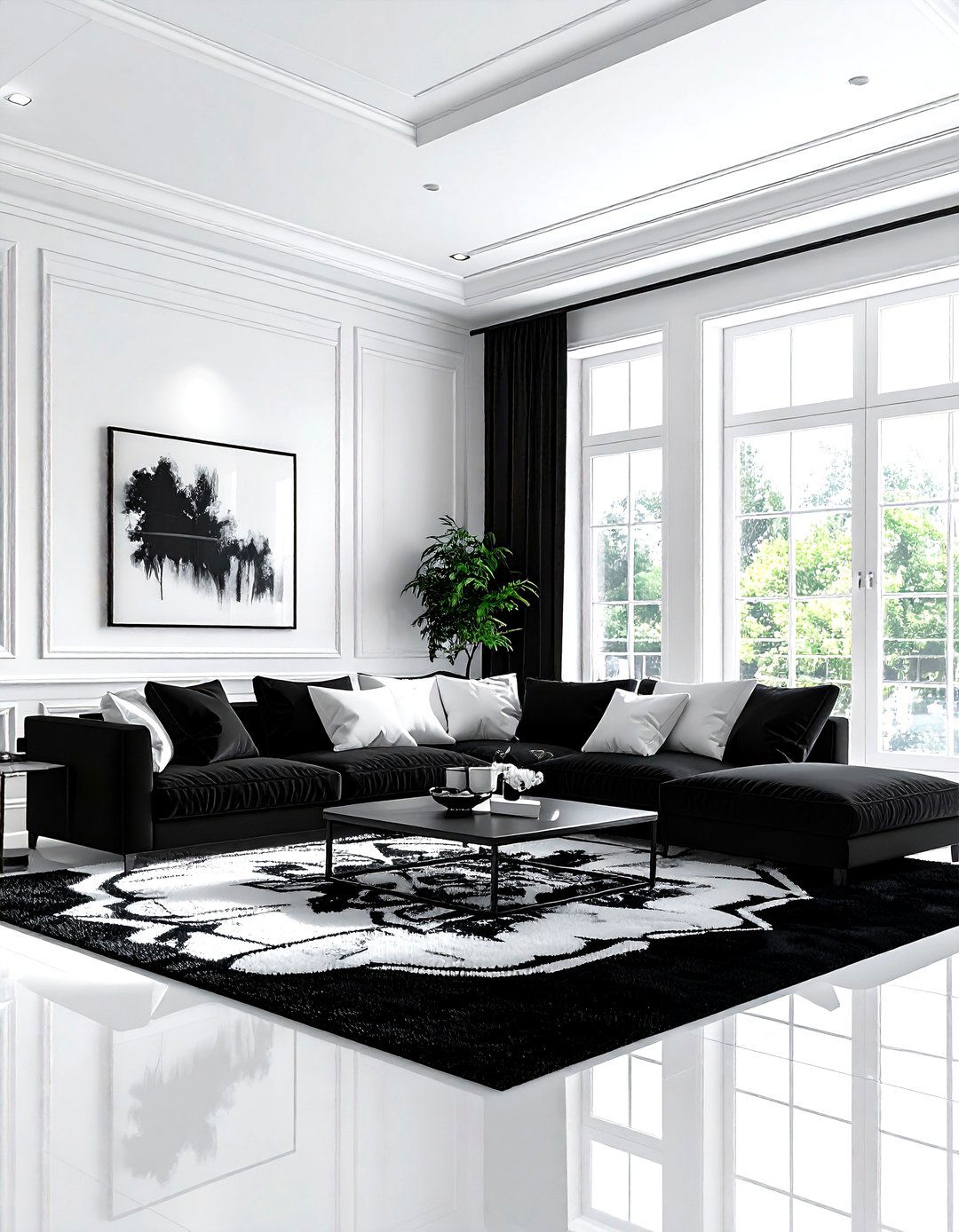 Black Ceiling White Walls Living Room - 30 living room black ceiling ideas