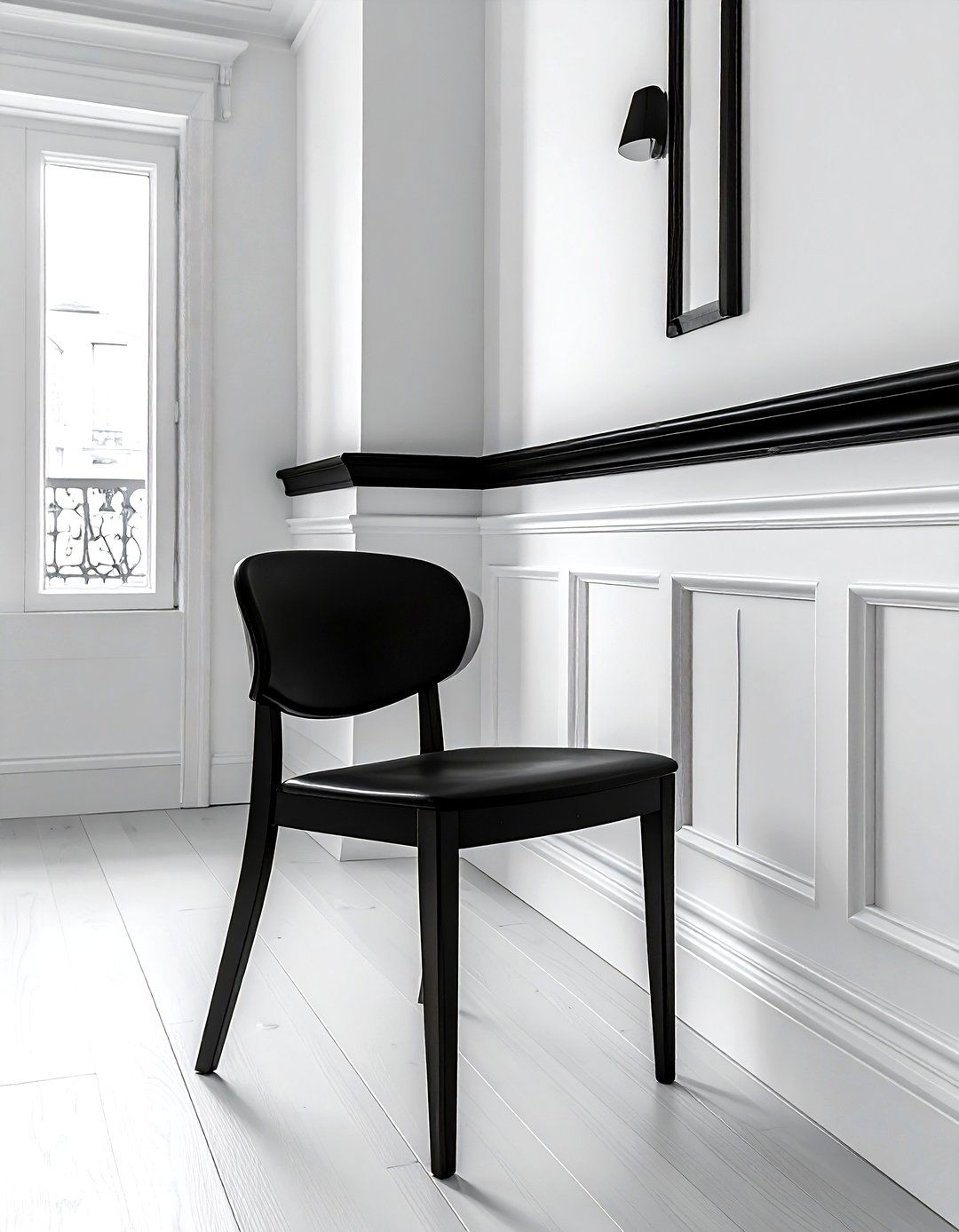 Black Chair Rail Accent - 30 chair rail ideas