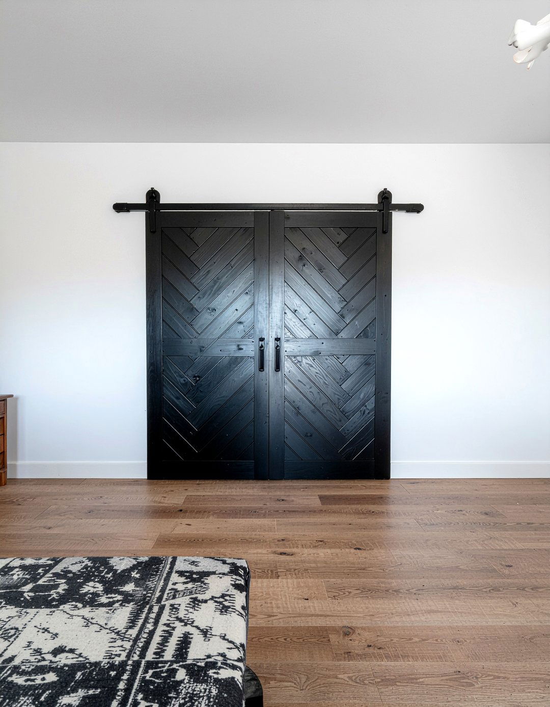 Black Chevron Barn Door - 30 bedroom barn doors