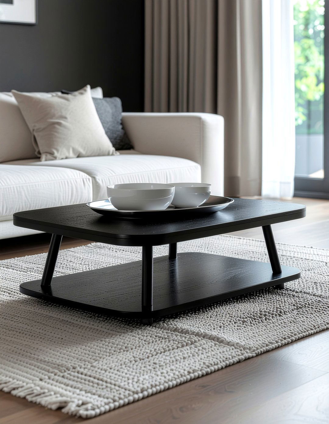 Black Coffee Table - 30 living room coffee table ideas