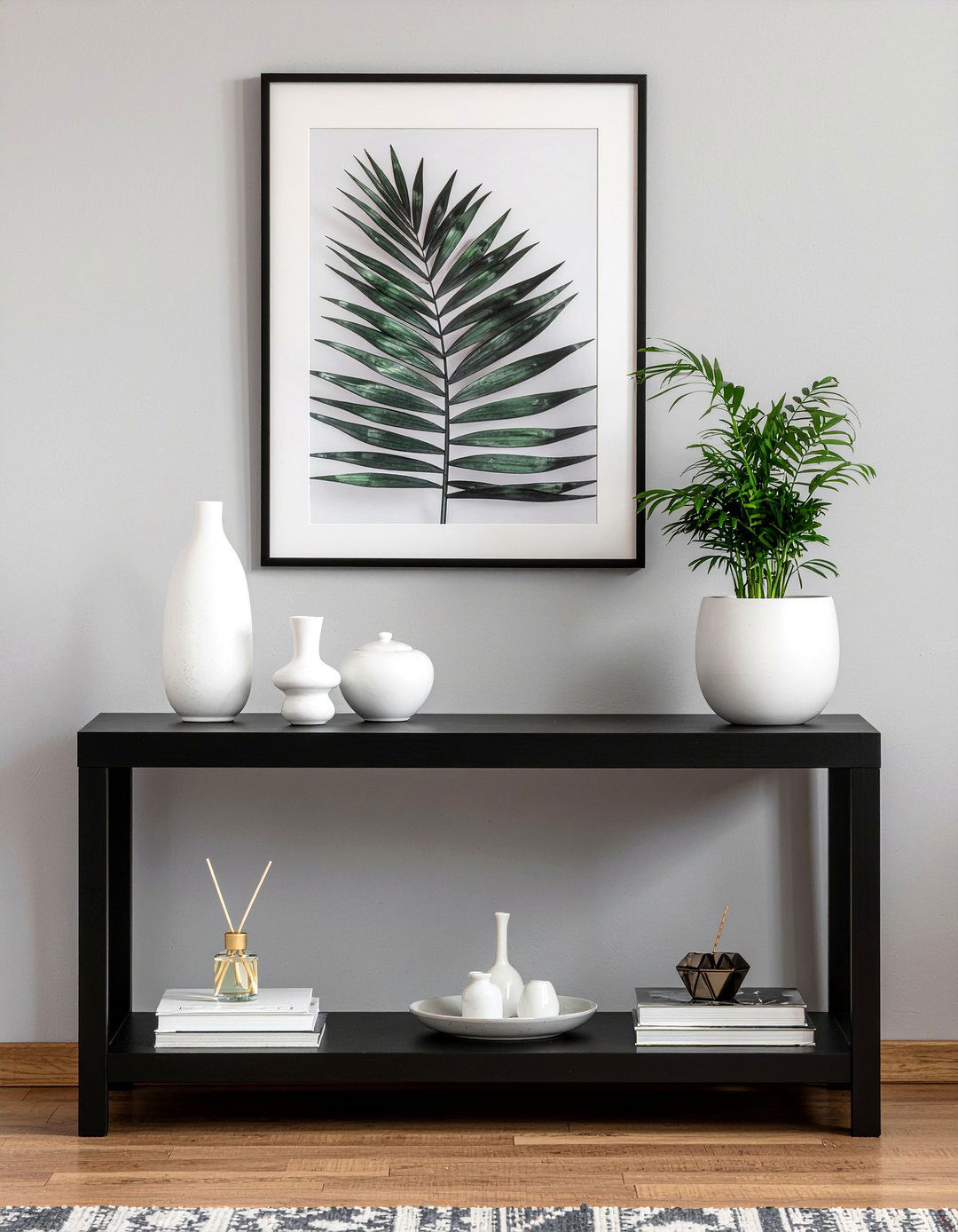 Black Console Table - 30 living room console table ideas