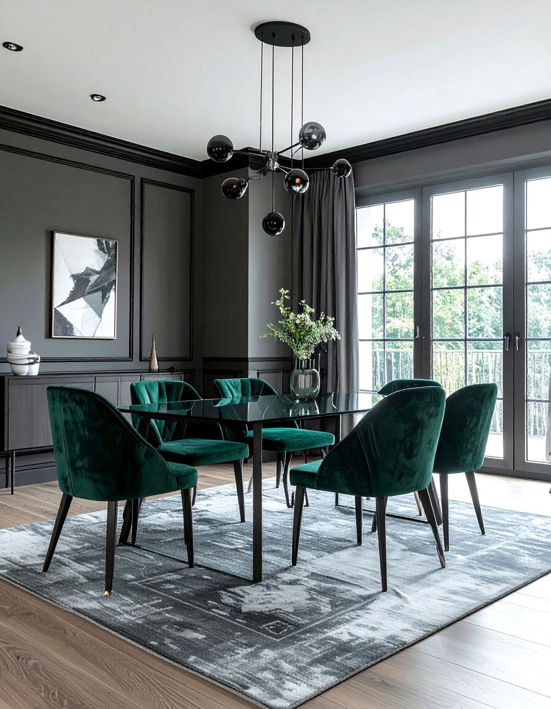 Black Crown Molding - 30 dining room crown molding ideas