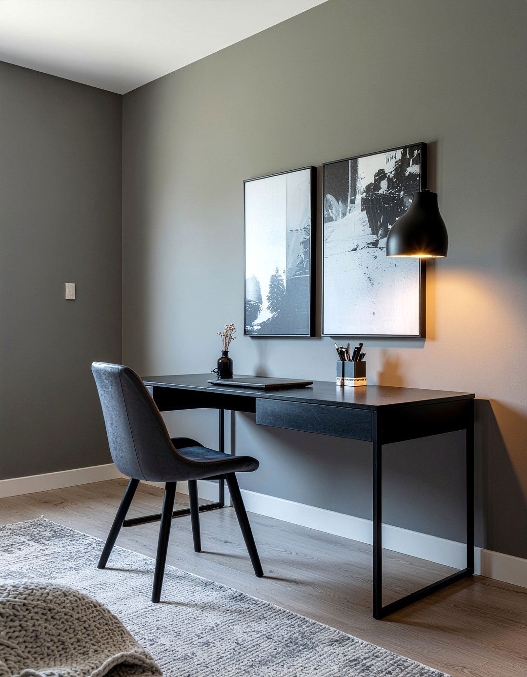 Black Desk For Living Room - 30 living room black furniture ideas