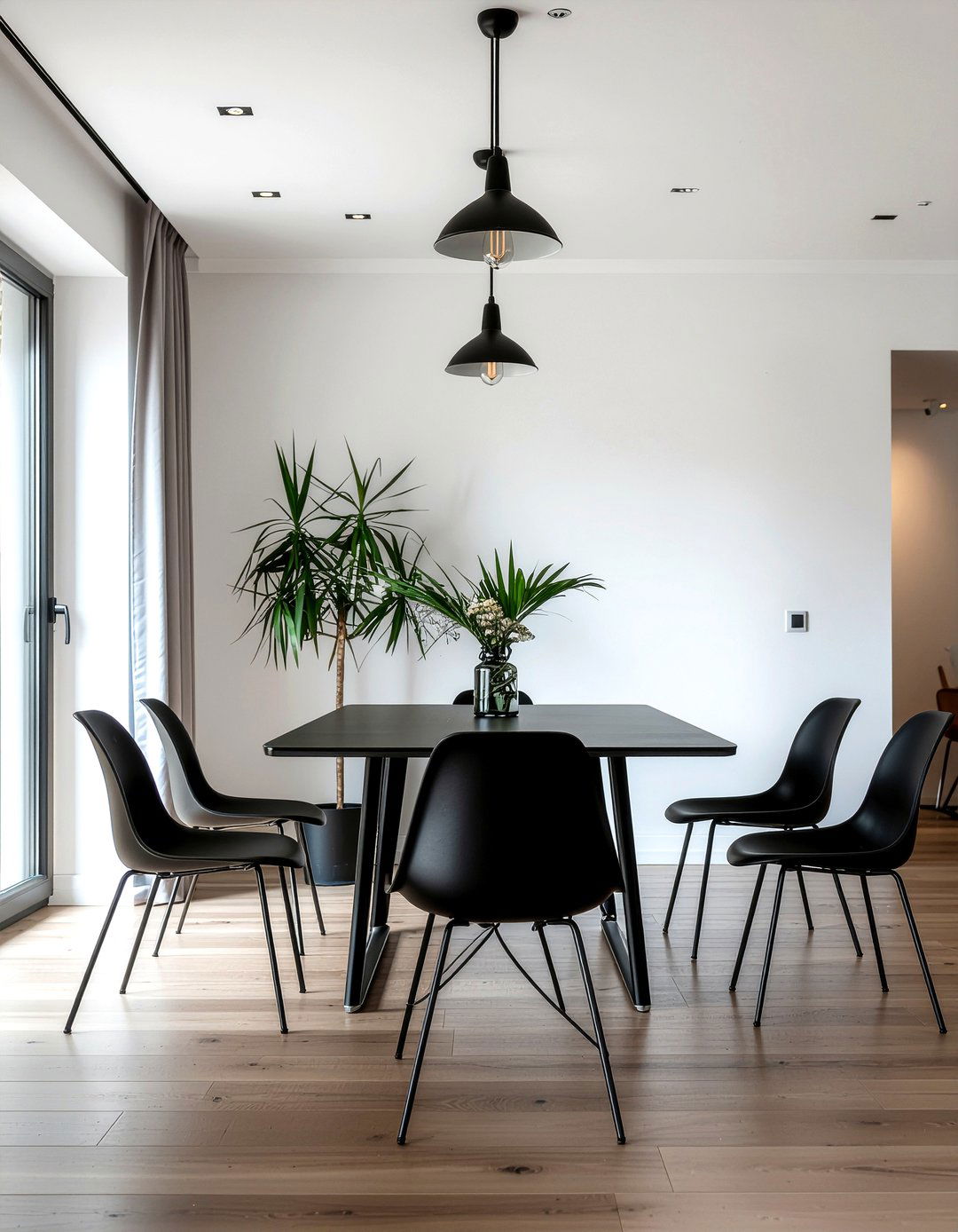 Black Dining Chairs - 30 Nordic dining room ideas