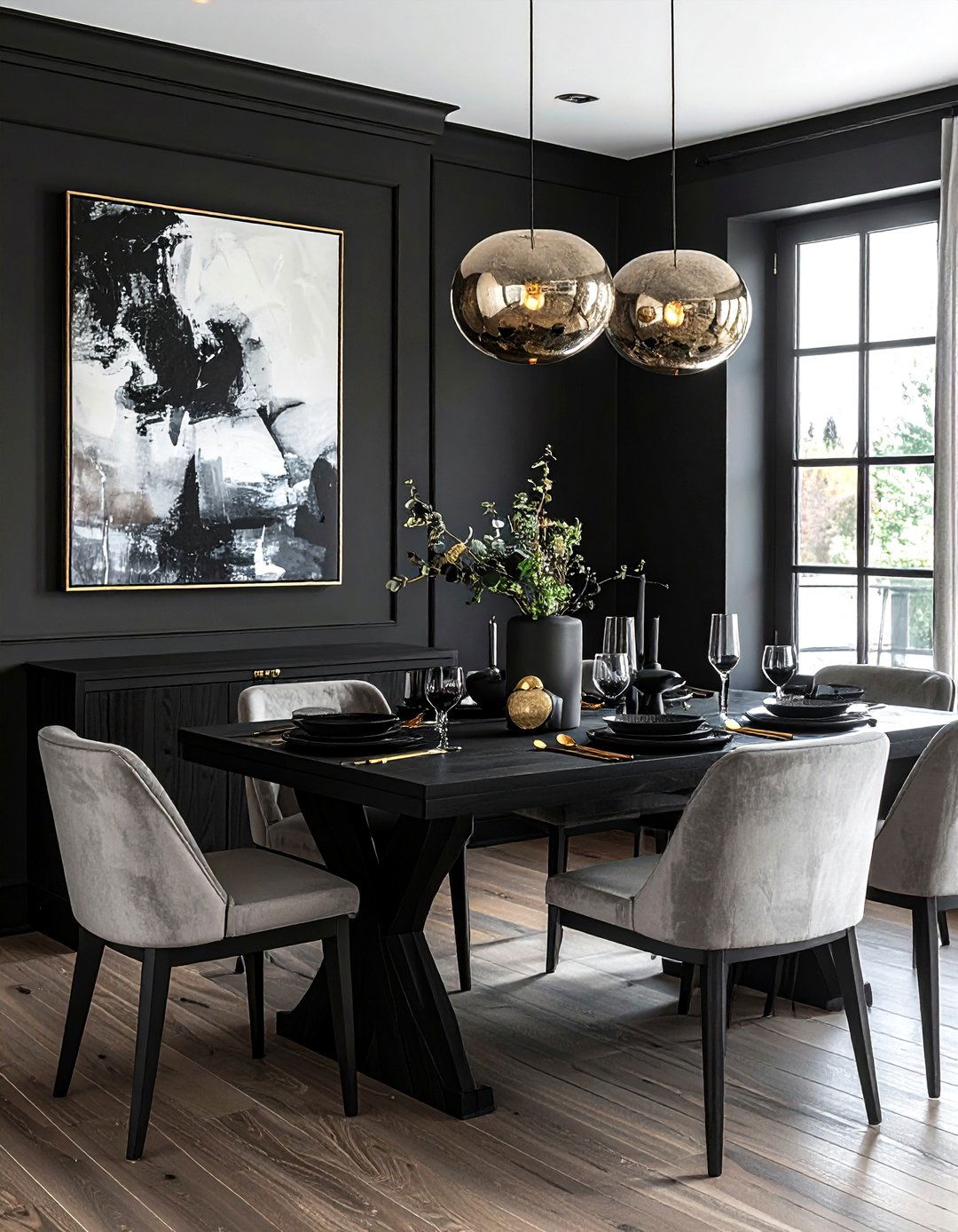 Black Dining Room - 30 dining room everyday ideas