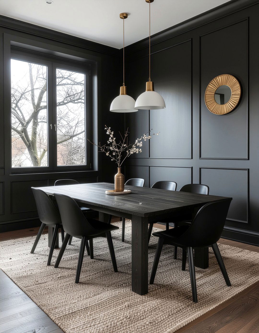 Black Dining Room - 30 dream dining room ideas