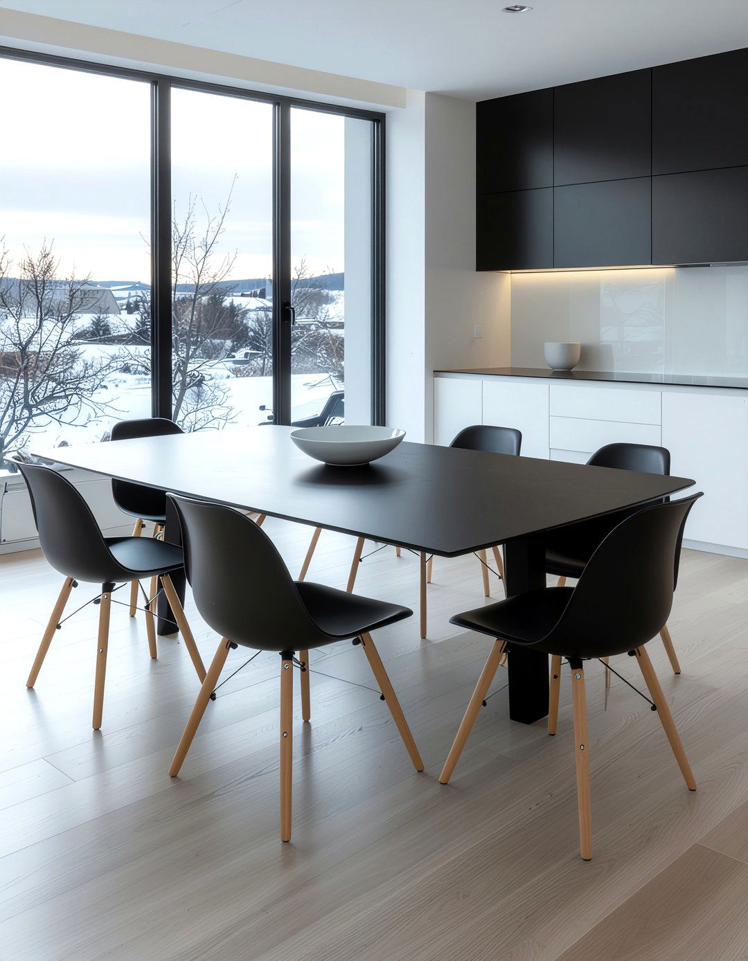 Black Dining Table - 30 dining room statement piece ideas