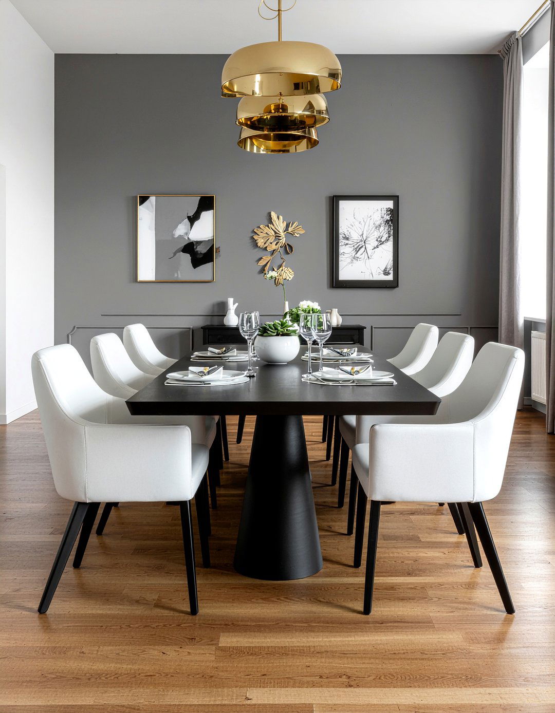 Black Dining Table - 30 dining room seating for 8 ideas
