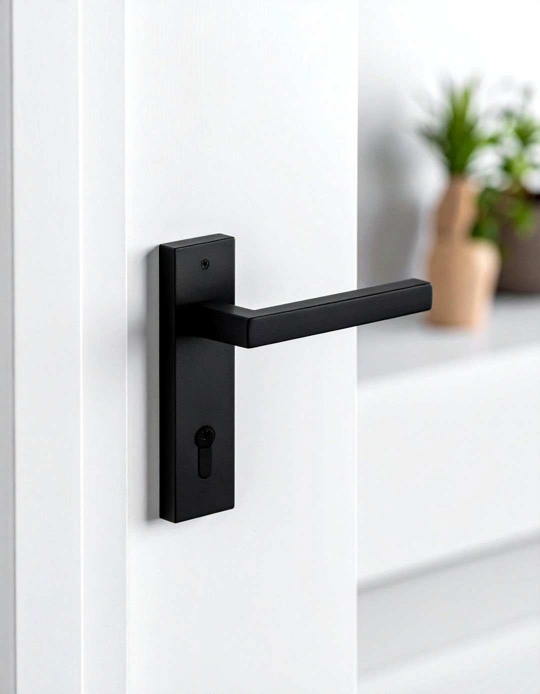 Black Door Handle - 30 decor upgrade ideas