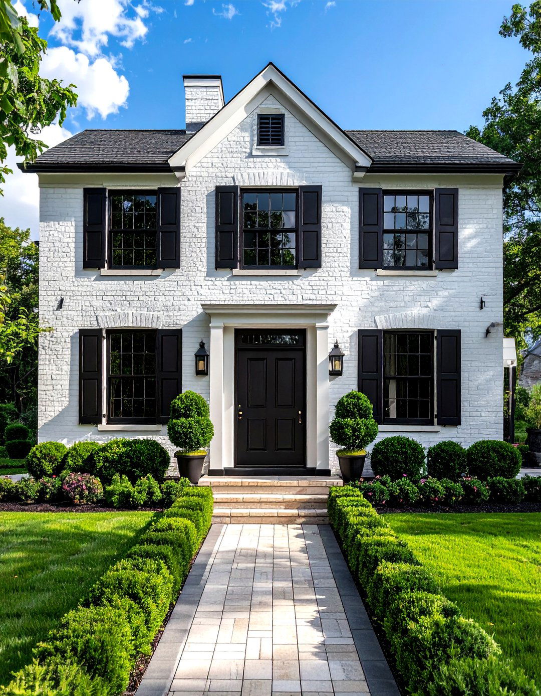 Black Exterior Shutters - 30 shutter ideas