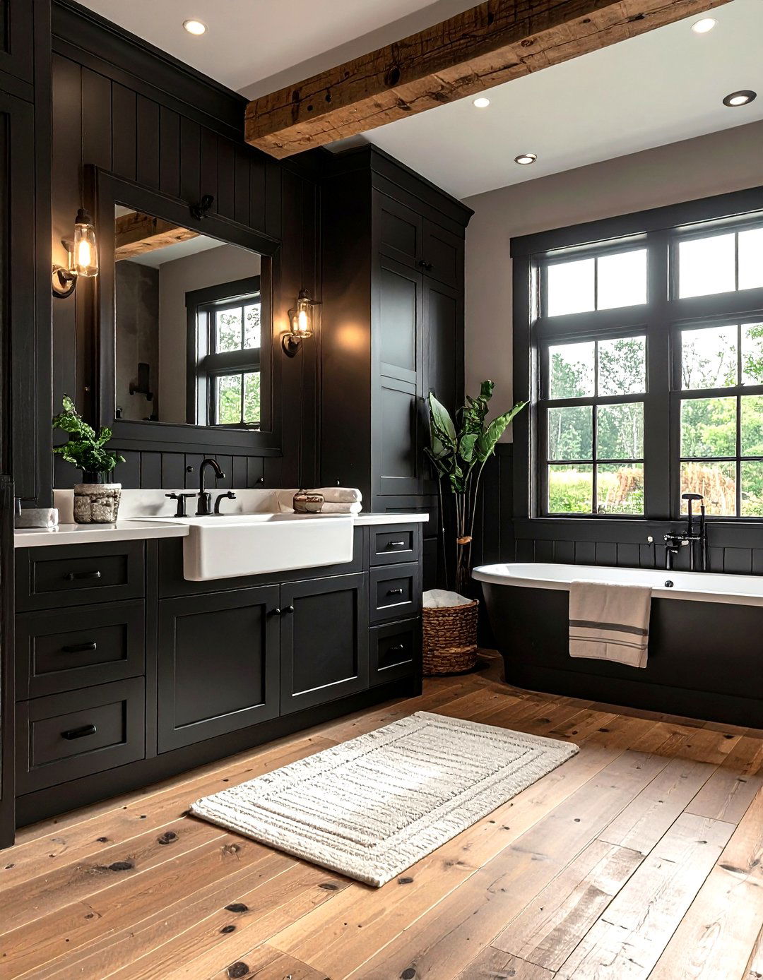 30 Stunning Dark Black Bathroom Ideas for Modern Homes