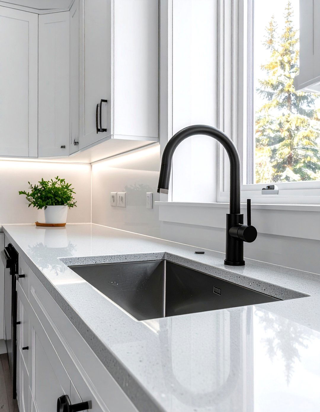 Black Faucet Stainless Steel Sink - 30 black kitchen faucet ideas