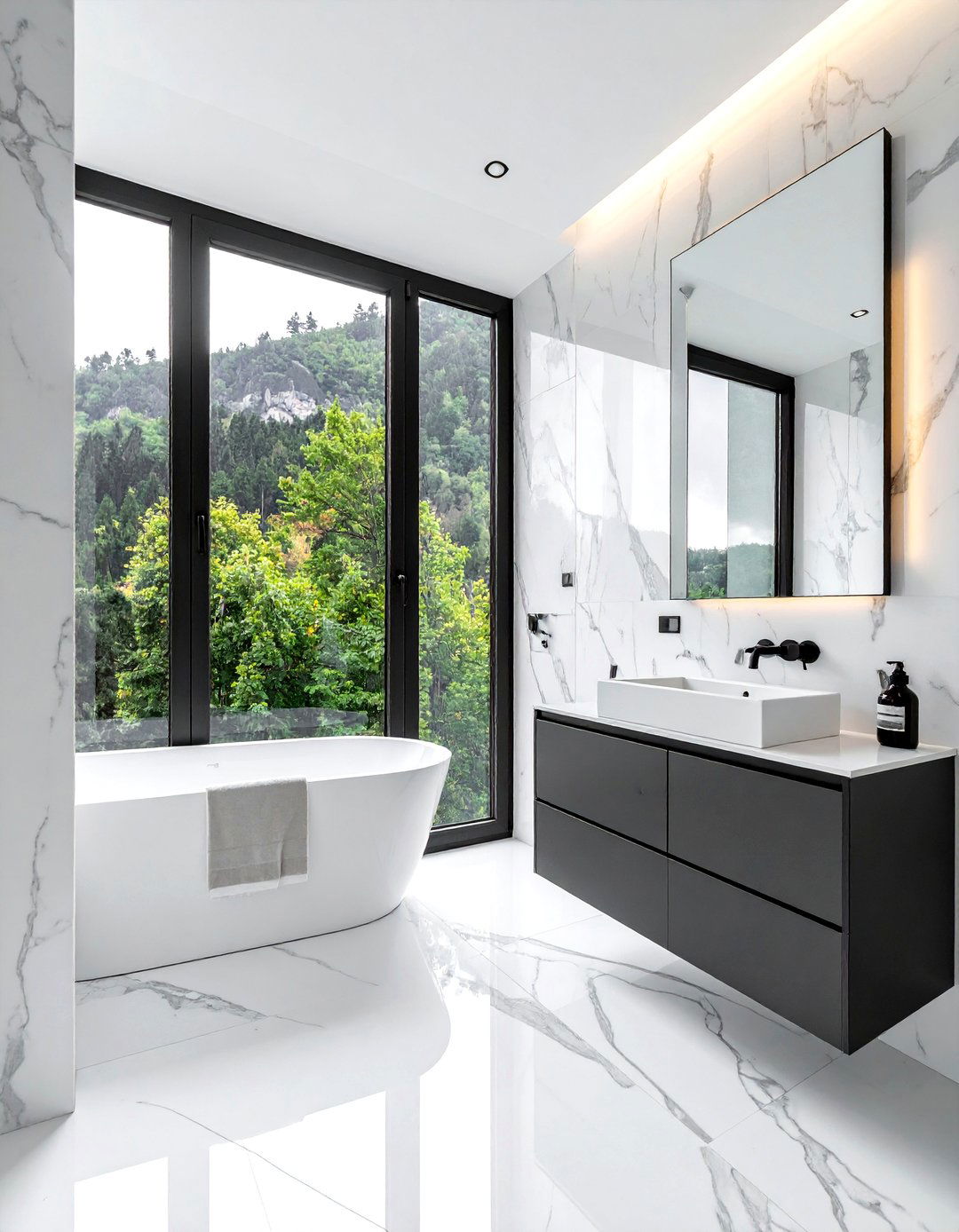 Black Frame Bathroom Window - 30 bathroom window statement ideas