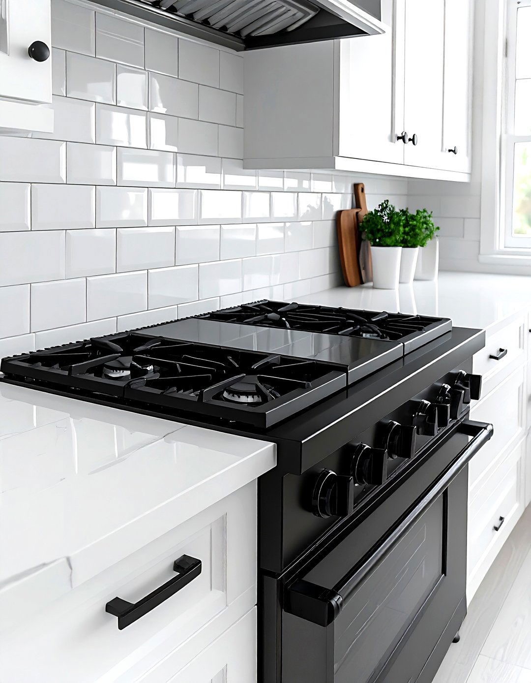 Black Gas Cooktop White Cabinets - 30 gas cooktop kitchen ideas