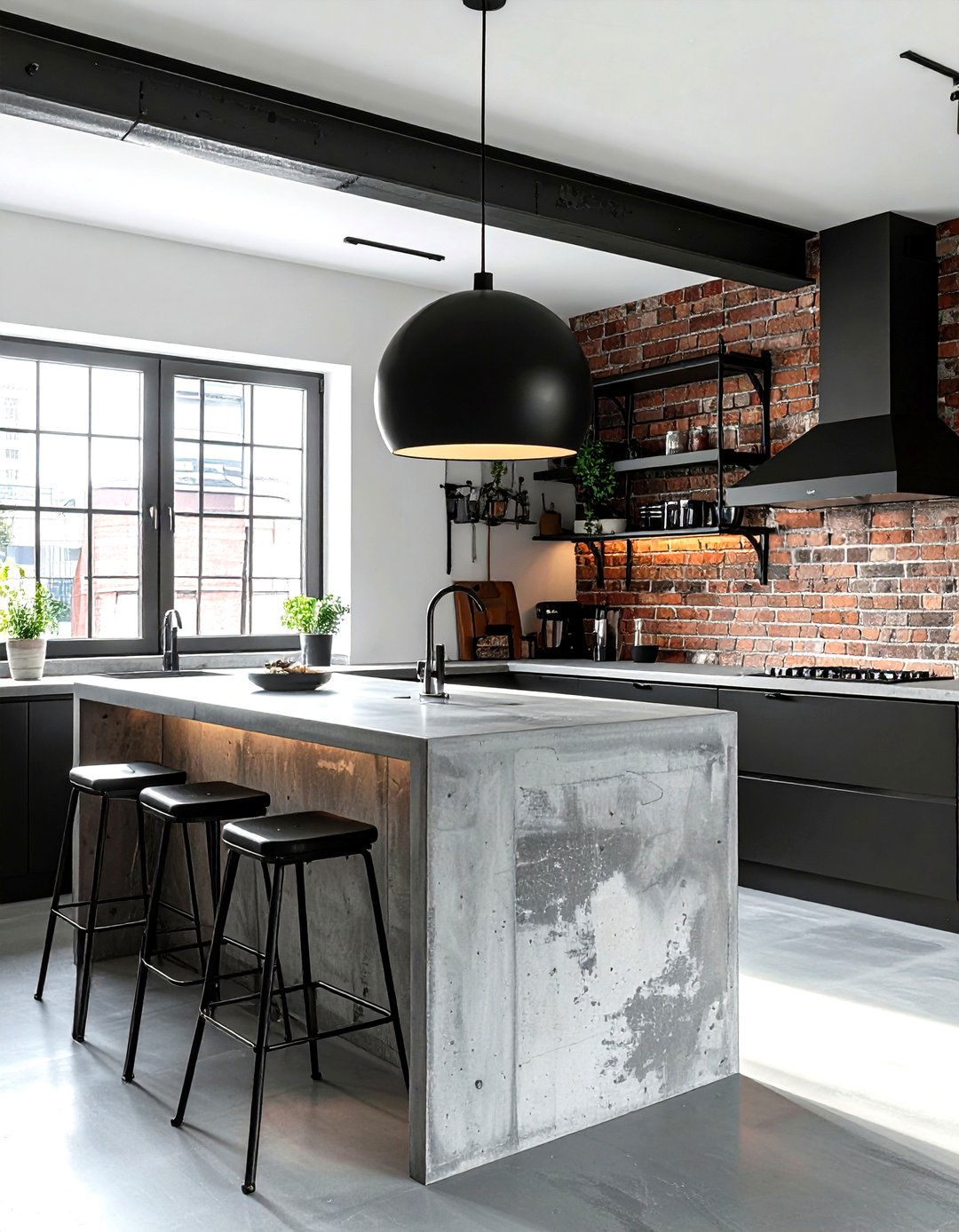 Black Globe Pendant Light - 30 globe pendant kitchen ideas