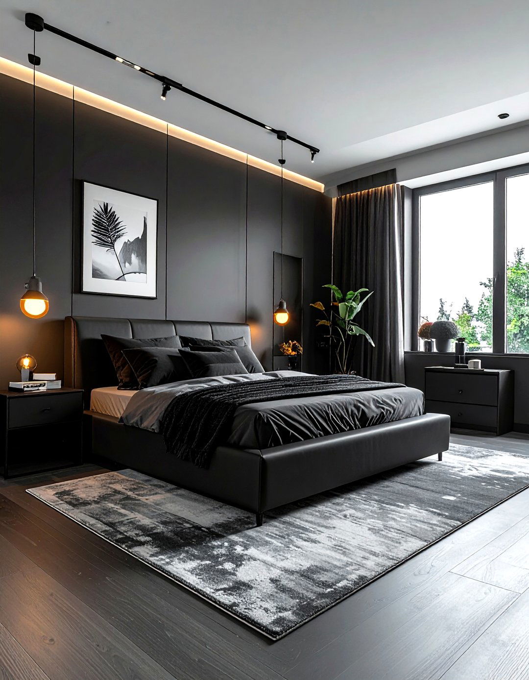 Black Gray Bedroom - 30 minimalist gray bedroom ideas