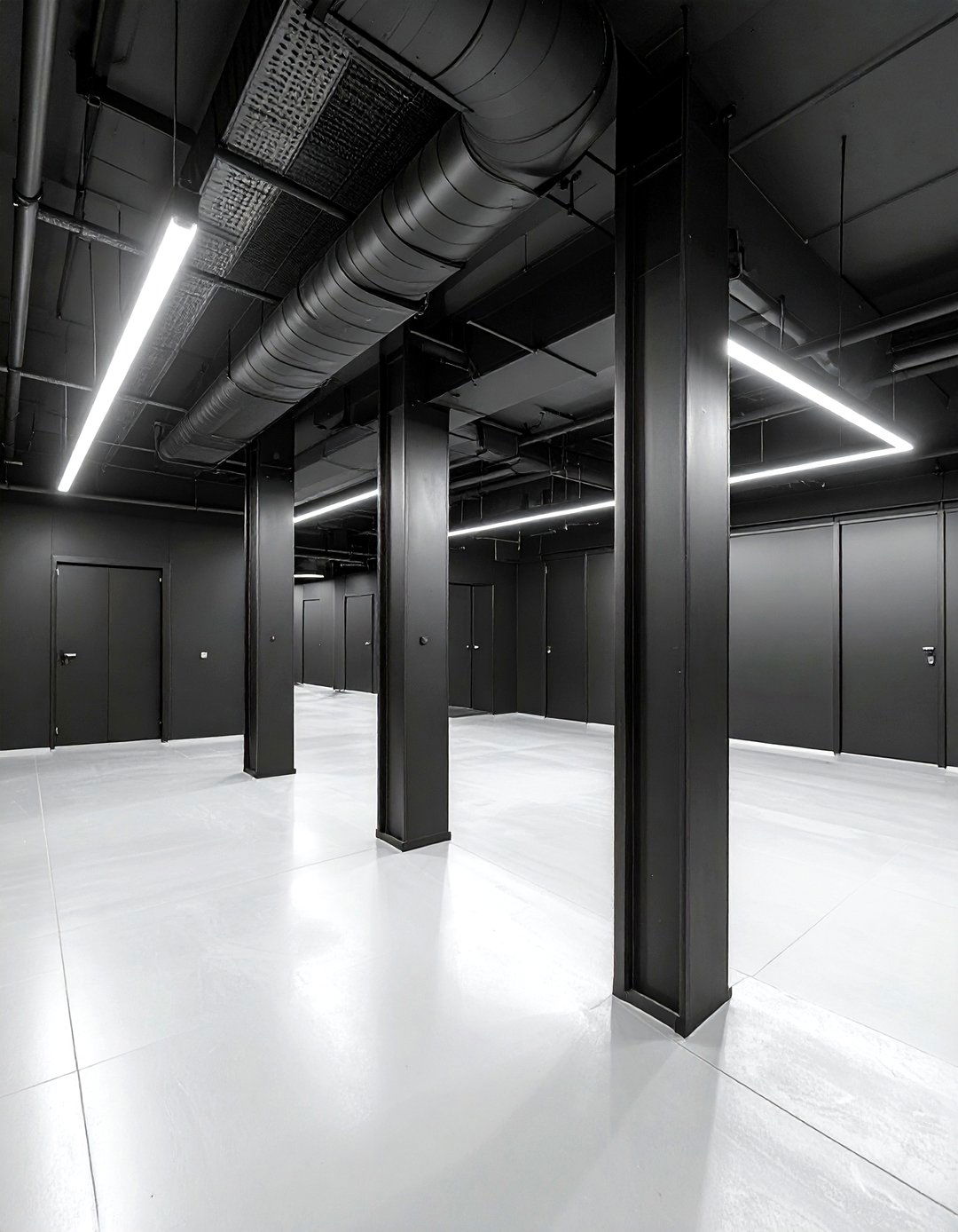 Black Industrial Architectural Details - 30 industrial black living room ideas