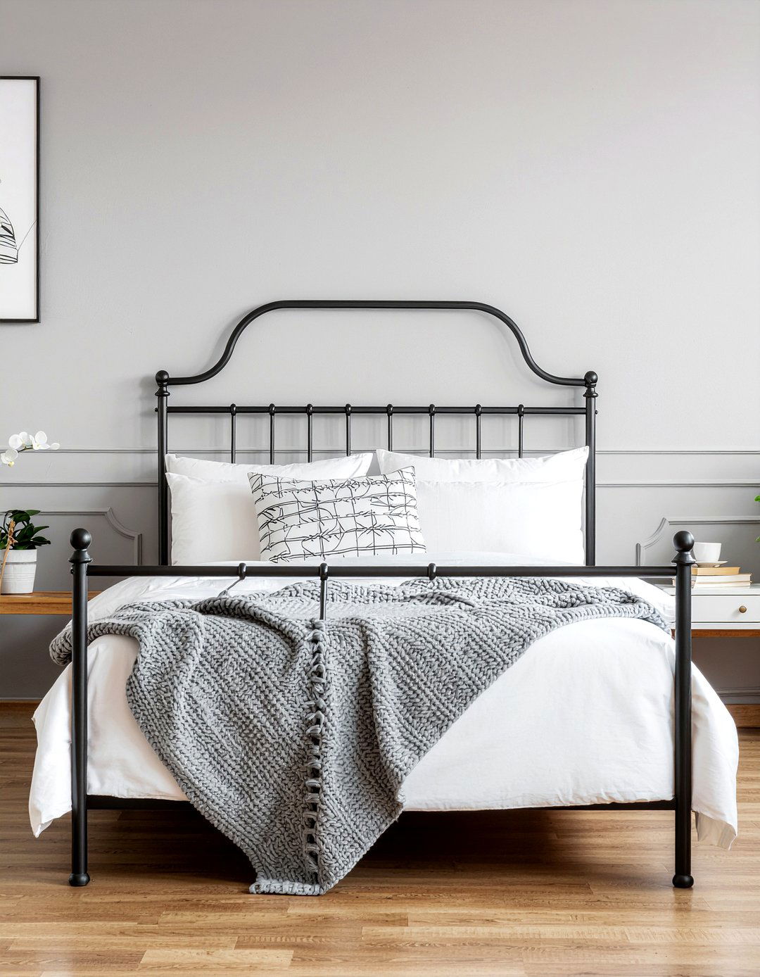 Black Iron Headboard - 30 bedroom metal headboards